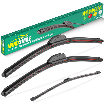 Picture of 22" 22" 11" Windshield Wiper Blades Replacement for Ford Expedition 2018 2019 2020 2021 2022 2023 Premium All Weather Front Rear Wipers Set - OEM Quality (Pack of 3)