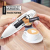 Picture of Zulay Kitchen Milk Frother Wand Drink Mixer with AA Duracell Batteries- Durable Handheld Milk Frother Electric Whisk - Easy-Clean Milk Frother Wand & Mini Blender - Electric Coffee Frother - White