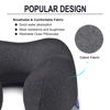 Picture of napfun Travel Pillow, Travel Accessories & Travel Essentials for Airplane Upgraded 100% Pure Memory Foam Travel Neck Pillow for Flight Headrest Sleep, Portable Plane Necessities, Full Black