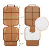 Picture of Meolsaek Car Seat Protector for Child Car Seat, 600D Fabric Carseat Seat Protectors with Non-Slip Backing, Waterproof Seat Covers for Car with Thick Pad Back Seat Cover for Kids