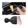 Picture of Blilo Car Interior Detailing Brush, Auto Soft Hair Cleaning Brushes, Curved Dirt Dust Collectors, Removal Tool for Dashboard Air Conditioner Vents Leather Computer, Scratch Free (White/Pink)
