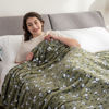 Picture of Berkshire Blanket Peanuts® VelvetLoft® Cute Character Snoopy Plush Blanket,Loden Green,Twin 60 in x 90 in (Official Peanuts® Product)