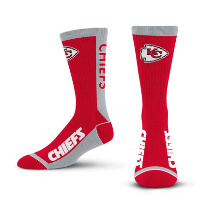 Picture of For Bare Feet NFL KANSAS CITY CHIEFS MVP Crew Sock Team Color Large