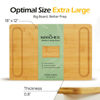 Picture of Keechee Extra Large Bamboo Cutting Board for Kitchen - 18 Inch Wood XL Cutting Boards with Juice Groove and Handles, Wooden Chopping Board for Meat, Cheese, Fruit & Vegetables (Pre Oiled, Natural)