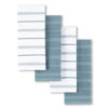 Picture of KitchenAid Albany Kitchen Towel 4-Pack Set, Fog Blue/White, 16"x26"