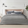 Picture of Bedsure Cal King Comforter Set - Cooling and Warm Bed Set, Dark Grey Reversible All-Season Cooling Comforter, 3 Pieces, 1 California King Size Comforter (104"x96") and 2 Pillow Cases (20"x36")