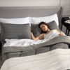 Picture of Bedsure Cal King Comforter Set - Cooling and Warm Bed Set, Dark Grey Reversible All-Season Cooling Comforter, 3 Pieces, 1 California King Size Comforter (104"x96") and 2 Pillow Cases (20"x36")