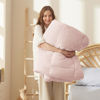 Picture of Bedsure Comforter Duvet Insert - Quilted Comforters King Size, All Season Duvet, Down Alternative Bedding Comforter with Tabs(Pink,King 90"x102")