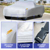 Picture of MORNYRAY Waterproof Car Cover All Weather Snowproof UV Protection Windproof Outdoor Full Truck Cover, Universal Fit for Truck (Fit Truck Length 230-242 inch,All Silvery)
