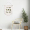 Picture of Little Man Cave Pennant Flag Wall Art Banner, Kids Room Decor, Nursery Wall Decor, Little Man Cave Sign, Hanging Canvas Banner, Baby Boy Wall Art, Kids Wall Art, Boys Room Decor, Boy Nursery Decor