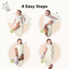 Picture of 3-Pack Organic Baby Swaddle Sleep Sacks - Newborn Swaddle Sack, Ergonomic Baby Swaddles 0-3 Months, Swaddles for Newborns,Baby Sleep Sack,Baby Swaddle Blanket Wrap,Baby Essentials (Nibbles/Bruce)