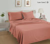 Picture of LANE LINEN 100% Organic Cotton Twin Sheets Set,3-Piece Pure Organic Cotton Percale Sheets, Long Staple Cotton Sheets, Ultra Soft Bedding Sheets, Breathable, Fits Mattress Upto 15" Deep - Rose Dawn