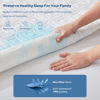 Picture of BEDLORE Waterproof Mattress Protector, Full Size Mattress Pad with Deep Pocket 6"-15" Depth, Soft Breathable Double Bed Mattress Cover for Bedroom, College Dorm, Hotel (White)