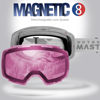 Picture of OutdoorMaster Ski Goggles PRO - Frameless, Interchangeable Lens 100% UV400 Protection Snow Goggles for Men & Women (GreyFrame LightPinkLens VLT59%)