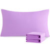 Picture of NTBAY King Pillowcase Set - 2 Pack Brushed Microfiber 20x36 Pillowcases - Soft, Wrinkle-Free, Fade-Resistant, Stain-Resistant, Light Purple Pillowcases with Envelope Closure - 20x36 Inches