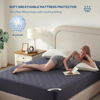 Picture of BEDLORE Waterproof Mattress Protector, Twin Size Mattress Pad with Deep Pocket 6"-15" Depth, Soft Dirt-Proof Double Bed Mattress Cover for Bedroom, College Dorm, Hotel (Navy Blue)