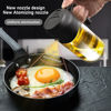 Picture of mqnxoi 2 in 1 Glass Oil Sprayer & Dispenser, 470ml Glass Olive Oil Sprayer,Cooking Oil Sprayer,Salad,16oz Oil Sprayer for Oil Bottle - Kitchen Gadgets