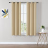 Picture of ChrisDowa Blackout Curtains 54 inches Long for Bedroom - 2 Panels Set Grommet Thermal Insulated Room Darkening Curtains for Living Room (Biscotti Beige, 38 x 54 Inch)