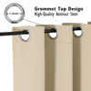 Picture of ChrisDowa Blackout Curtains 54 inches Long for Bedroom - 2 Panels Set Grommet Thermal Insulated Room Darkening Curtains for Living Room (Biscotti Beige, 38 x 54 Inch)