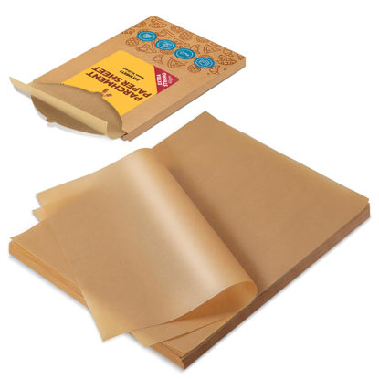 Picture of Katbite 265Pcs 10x15 inches Parchment Paper Sheets, Heavy Duty Unbleached Baking Paper, Pre-cut and Oil Proof Perfect for Steaming Cooking Bread Cake & Wrapping Foods