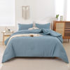 Picture of ROSGONIA Comforter Full Size for Boys Teen Girls Dusty Blue, 3pcs (1 Boho Comforter & 2 Pillowcases), Lightweight Dorm Bedding Soft All Season Bed Set