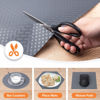 Picture of StaHom Shelf Liners for Kitchen Cabinets Refrigerator Liners Waterproof Kitchen Cupboard Liner Durable Plastic Drawer Mats EVA Material Non Adhesive Fridge Liner for Shelves - Gray 17.5 x 78.7 Inches