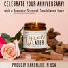 Picture of 9 Year Anniversary Gifts for Her - '9 Year Later' Candle, w/Sandalwood Rose - infused w/Essential Oils I 9th Anniversary Gift I 9 Year Wedding Anniversary Gifts for Wife/Girlfriend I USA Made