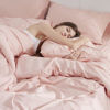 Picture of Bedsure Pink Comforter Set Full - Bedding Sets Full 7 Pieces, Pintuck Bed in a Bag Pink Bed Set with Comforter, Sheets, Pillowcases & Shams, Adult & Kids Bedding