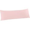Picture of FLXXIE Body Pillow Cover - Super Soft Microfiber 20x54 Body Pillow Case - Envelope Closure, Wrinkle, Stain Resistant Blush Pink Body Pillow Cover, 20x54, Blush Pink