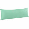 Picture of FLXXIE Body Pillow Cover - Super Soft Microfiber 20x54 Body Pillow Case - Envelope Closure, Wrinkle, Stain Resistant Sea Green Body Pillow Cover, 20x54, Sea Green