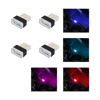 Picture of Augeny 4 PCS USB LED Car Interior Atmosphere Lamp, Plug-in USB Decor Night Light, Portable Auto Ambient Lighting Kit, Universal Vehicle Interior Accessories for Most Cars (Blue+Ice Blue+Red+Purple)