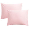 Picture of FLXXIE Microfiber Pillow Cases Standard Size, Soft Pillowcases with Envelope Closure, Wrinkle, Stain Resistant Pillow Covers, 20x26, Blush Pink
