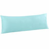 Picture of FLXXIE Body Pillow Cover - Super Soft Microfiber 20x54 Body Pillow Case - Envelope Closure, Wrinkle, Stain Resistant Aqua Body Pillow Cover, 20x54, Aqua