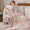 Picture of Berkshire Blanket Peanuts® VelvetLoft® Cute Character Snoopy Plush Throw Blanket,Peanuts Snoopy and Woodstock Wood Holiday Plaid,Throw 55 in x 70 in (Official Peanuts® Product)