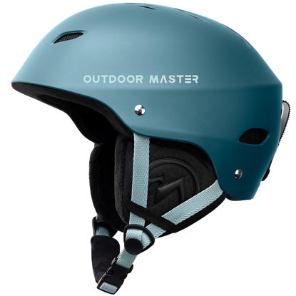 Picture of OutdoorMaster Kelvin Ski Helmet - Snowboard Helmet for Men, Women & Youth (Forest Green,M)