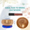 Picture of Ohm Store 5" Tibetan Singing Bowl Set - Meditation Sound Bowl Handcrafted in Nepal for Yoga, Chakra Healing, Mindfulness, and Stress Relief