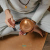 Picture of Ohm Store 5" Tibetan Singing Bowl Set - Meditation Sound Bowl Handcrafted in Nepal for Yoga, Chakra Healing, Mindfulness, and Stress Relief
