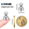 Picture of LOVIMAG Fridge Magnet Refrigerator Magnets, Small Push Pin Magnets Strong Magnets for Whiteboard, Fridge, Office, Classroom and Map Magnets, Pack of 20