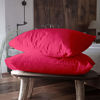 Picture of FLXXIE Microfiber Pillow Cases Queen Size Set of 2, Soft Pillowcases with Envelope Closure, Wrinkle Resistant Pillow Covers, 20x30, Magenta