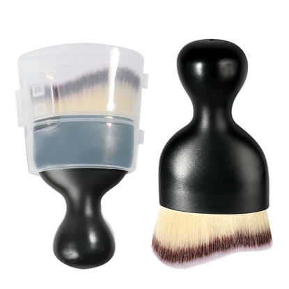 Picture of AOCISKA Car Interior Detailing Brush,Soft Bristle Cleaning Brush Car Detailing Brush Dusting Brush,Car Interior Cleaning Tool,Auto Detail Brush Car Dash Duster Brush (Tri-Color with Cap)