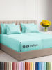 Picture of Extra Deep Split King Sheet Set - 7 Piece Breathable and Cooling Sheets - Hotel Luxury Bed Sheets Set - Easy Fit - Soft, Wrinkle Free and Comfy Sheets Set - Spa Blue Sheet Set with Extra Deep Pockets