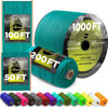 Picture of TECEUM Paracord Type III 550 Green Wave - 200 ft - 4mm - Tactical Rope MIL-SPEC - Outdoor para Cord - Camping Hiking Fishing Gear - EDC Parachute Cord - Strong Survival Rope 460