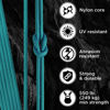Picture of TECEUM Paracord Type III 550 Green Wave - 1000 ft - 4mm - Tactical Rope MIL-SPEC - Outdoor para Cord - Camping Hiking Fishing Gear - EDC Parachute Cord - Strong Survival Rope 460