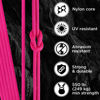 Picture of TECEUM Paracord Type III 550 Sofit Pink - 1000 ft - 4mm - Tactical Rope MIL-SPEC - Outdoor para Cord - Camping Hiking Fishing Gear - EDC Parachute Cord - Strong Survival Rope 315