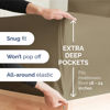 Picture of Extra Deep King Sheet Set - 6 Piece Breathable and Cooling Sheets - Hotel Luxury Bed Sheets Set - Easy & Secure Fit - Soft, Wrinkle Free and Comfy Sheets Set - Khaki Sheet Set with Extra Deep Pockets