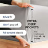 Picture of Extra Deep Full Sheet Set - 6 Piece Breathable & Cooling Sheets - Hotel Luxury Bed Sheets Set - Easy & Secure Fit - Soft, Wrinkle Free & Comfy Sheets Set - French Grey Sheet Set w/Extra Deep Pockets