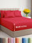 Picture of Extra Deep Cal King Sheet Set - 6 Piece Breathable & Cooling Sheets - Hotel Luxury Bed Sheets Set - Easy & Secure Fit - Soft, Wrinkle Free & Comfy Sheets Set - Red Sheet Set with Extra Deep Pockets