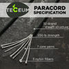 Picture of TECEUM Paracord Type III 550 Gun Grey - 1000 ft - 4mm - Tactical Rope MIL-SPEC - Outdoor para Cord - Camping Hiking Fishing Gear - EDC Parachute Cord - Strong Survival Rope 073