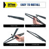 Picture of 12" 2 PACK Silicone Rear Wiper Blade Replacement for Nissan Rogue 2021-2008 Juke 2017-2011 Kicks 2020-2013 Pathfinder 20-13 Qashqai 21-17 /Benz M GLE 19-06 GL GLS 21-07 BACK Wiper Blade (12-J)