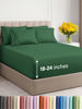Picture of Extra Deep Cal King Sheet Set - 6 Piece Breathable & Cooling Sheets - Hotel Luxury Bed Sheets Set - Easy Fit - Soft, Wrinkle Free & Comfy Sheets Set - Emerald Green Sheet Set with Extra Deep Pockets